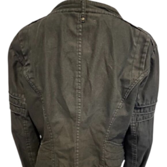 Blanc Noir Waxed Cotton Motorcycle Jacket | Size M - Picture 4 of 16
